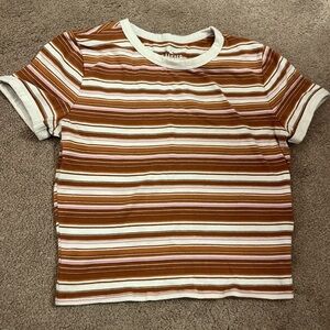 Hollister Striped Baby Tee. Never Worn. Great Condition.